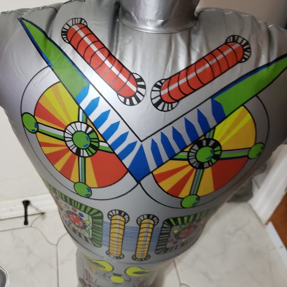 Vintage Starman 80 Inflatable Robot Radio Controlled Toy 1970's Tested In Box - Picture 6 of 16